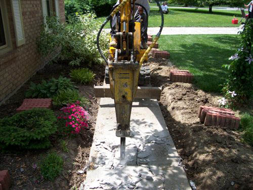 cincinnati concrete sidewalk and walkway removal